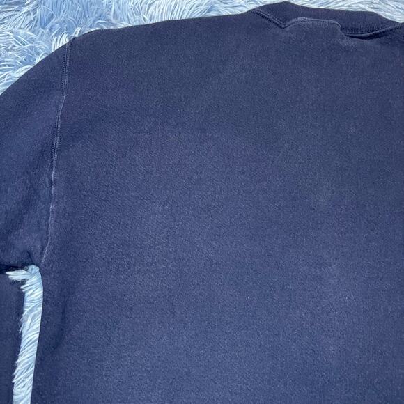 VINTAGE Seattle Space Needle Crewneck Sweater Large Mens Blue Rhinestone - Picture 7 of 10